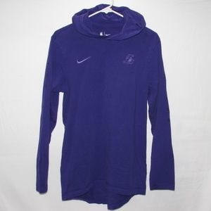 LA Lakers Long Sleeve Hooded Shirt Men's Small The Nike Tee